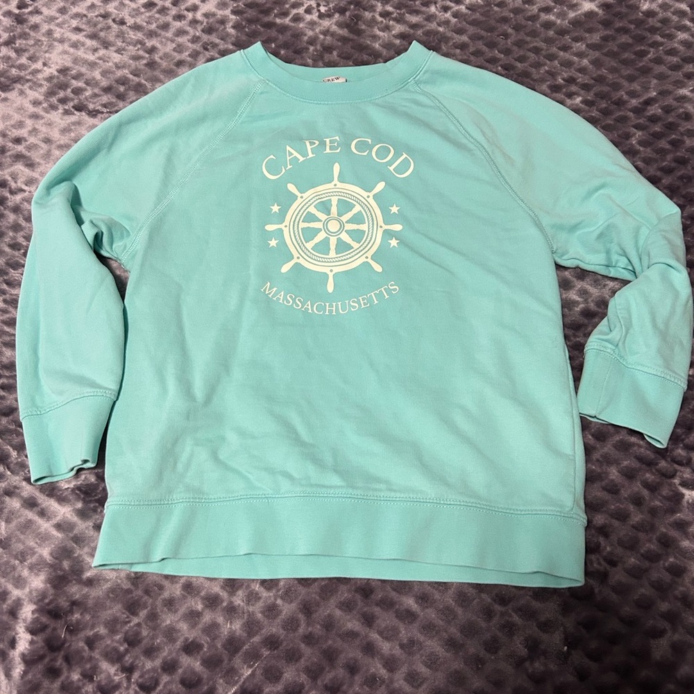 J. Crew Aqua Sweatshirt